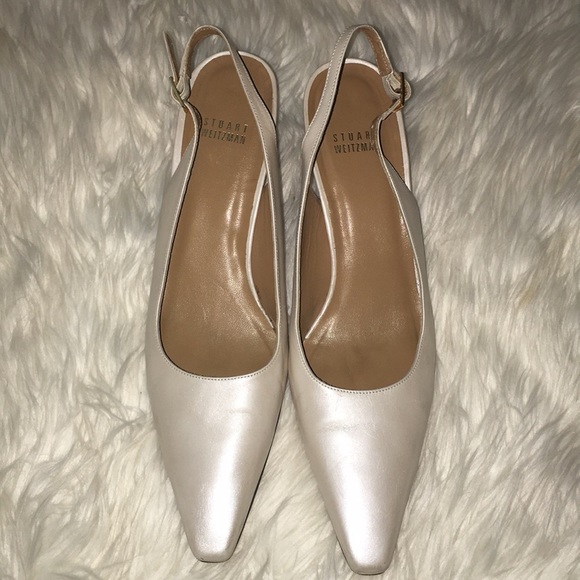 Stuart Weitzman Shoes - Stuart Weitzman Pointy Slingback Kitty Heels